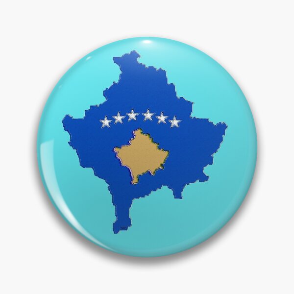 Item preview, Kosovo Map With Kosovar Flag designed and sold by Havocgirl.