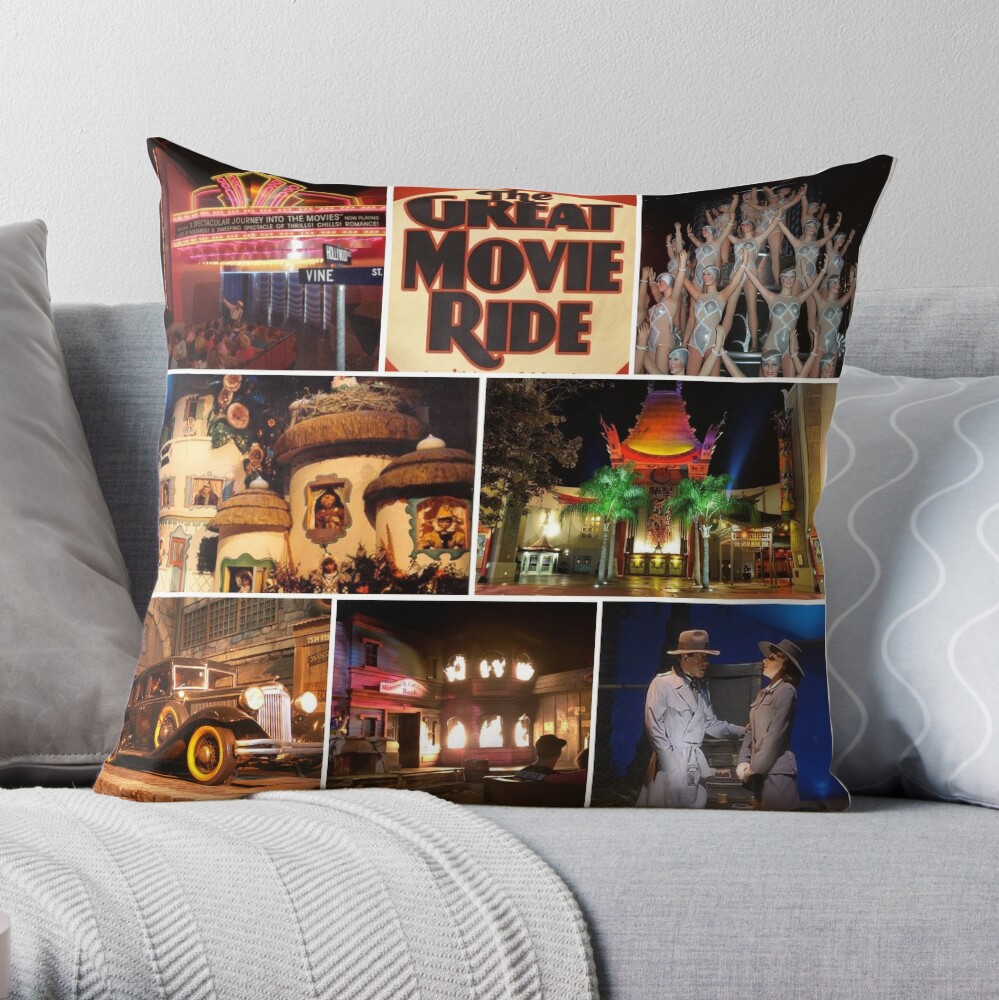 The Great Movie Ride Throw Pillow for Sale by PrissyMarie | Redbubble