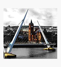 Peace Bridge and Guildhall Photographic Print