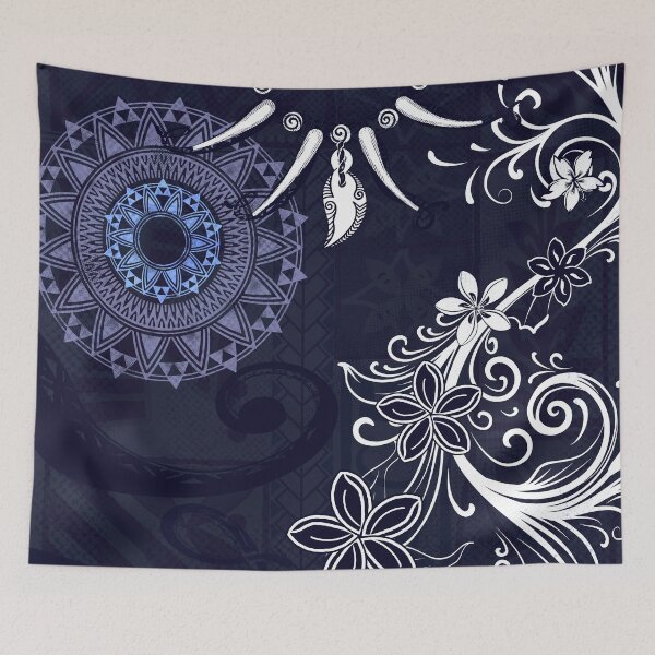 Aperçu de l'œuvre Hawaïen - Samoan - Défense de sanglier tribale polynésienne Matière noire créée et vendue par sunnthreads.