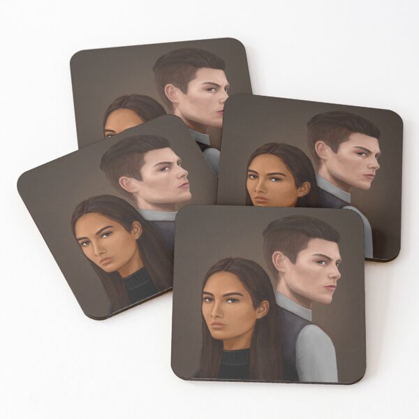 Item preview, Kaz and Inej designed and sold by Rosdos.