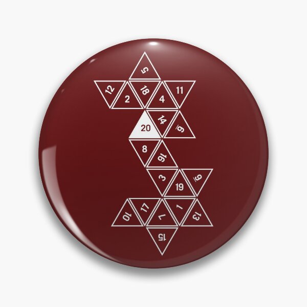 Item preview, Red Unrolled D20 designed and sold by clarkstpress.