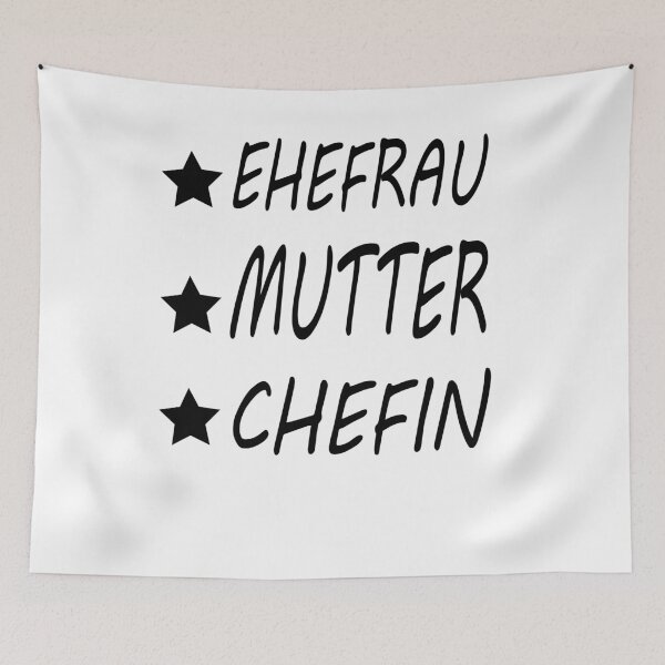 Item preview, EHEFRAU MUTTER CHEFIN muttetag 2020 muttertagsgeschenk designed and sold by alaechamlal.