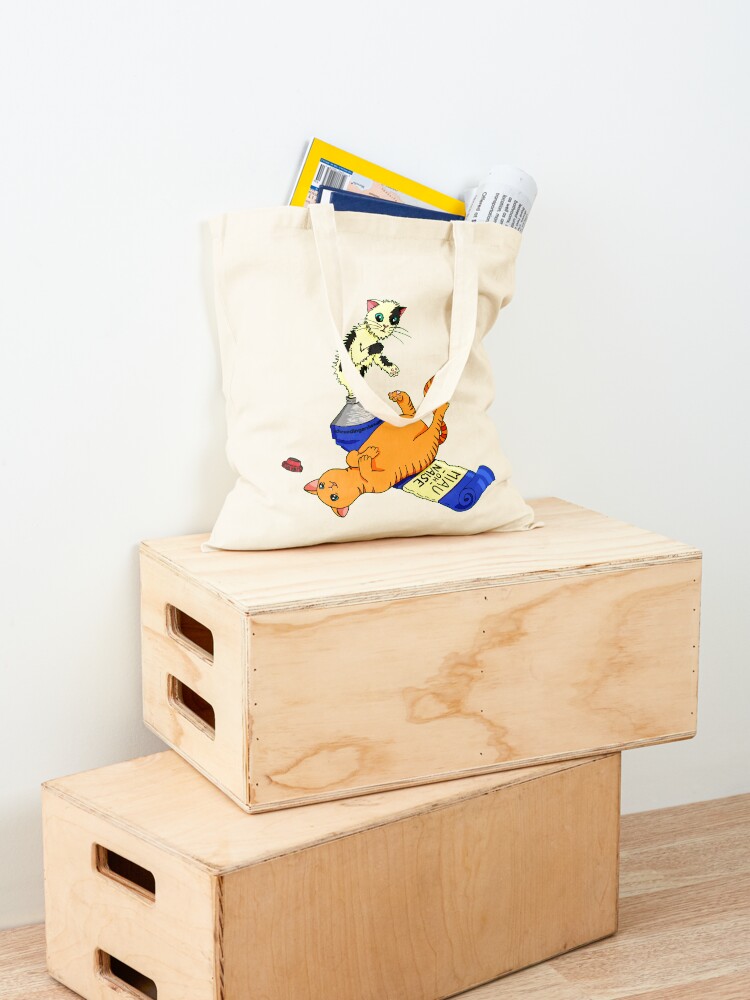 Thumbnail 4 von 5, Stofftasche, MIAU-OH-NAISE designt und verkauft von Boxcats.