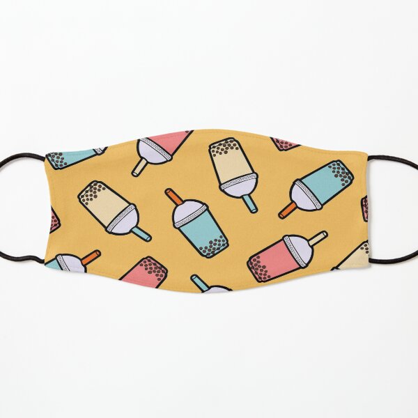 Bubble Tea Pattern Kids Mask