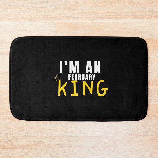 Item preview, BIRTHDAY T-SHIRT I'M AN FEBRUARY KING designed and sold by CYGIS STORE.
