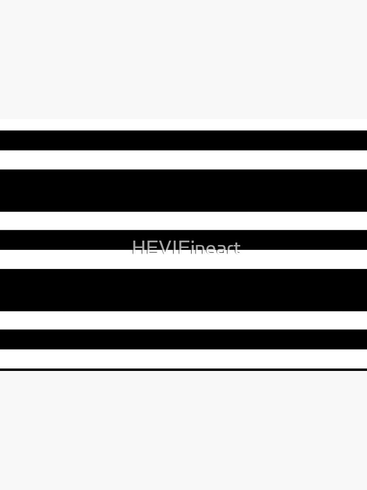 Black and white modern stripe pattern by HEVIFineart