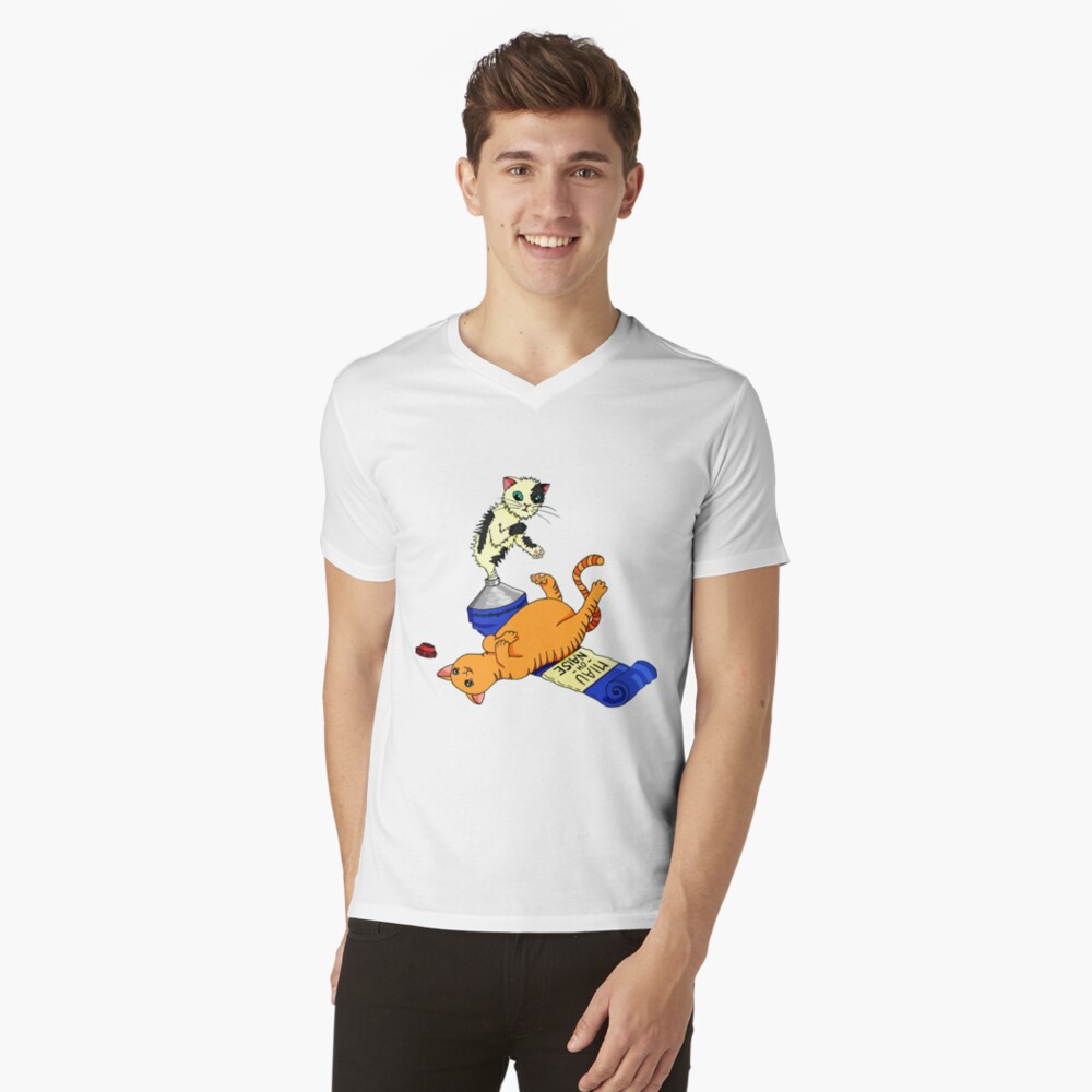Artikel-Vorschau von T-Shirt mit V-Ausschnitt, designt und verkauft von Boxcats.