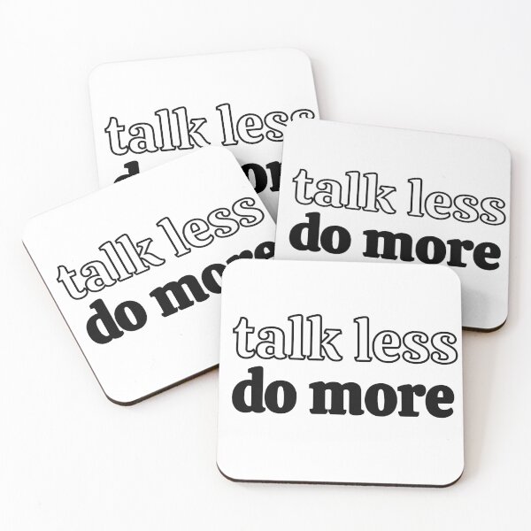 Item preview, Talk Less Do More Graphic Type Design Inspiratational designed and sold by the-pacific.