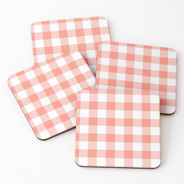 Item preview, Tomato Soup Pink Buffalo Plaid designed and sold by Triumphance.