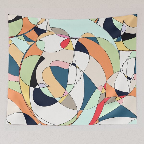 Item preview, Modern Colorful Abstract Line Art Design  designed and sold by InovArtS.