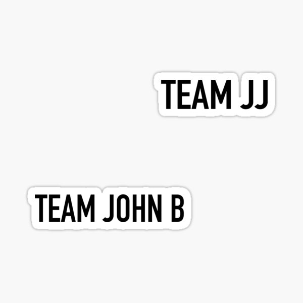 Outer Banks - Team JJ and Team John B - Two in One Sticker