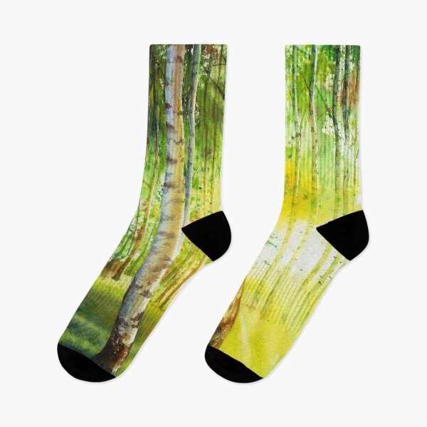 Item preview, Green Forest Watercolor Painting designed and sold by livianasgifts.