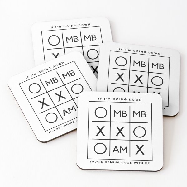 Item preview, MBMBAM Tic Tac Toe (Black Logo) designed and sold by usernate.