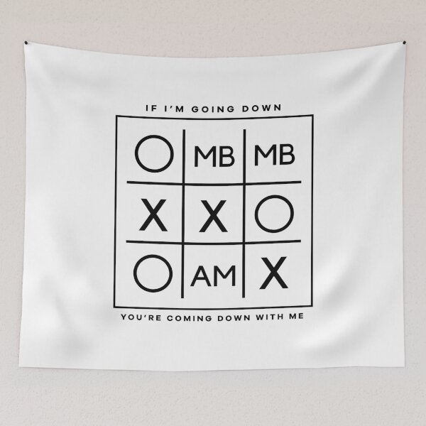 Item preview, MBMBAM Tic Tac Toe (Black Logo) designed and sold by usernate.