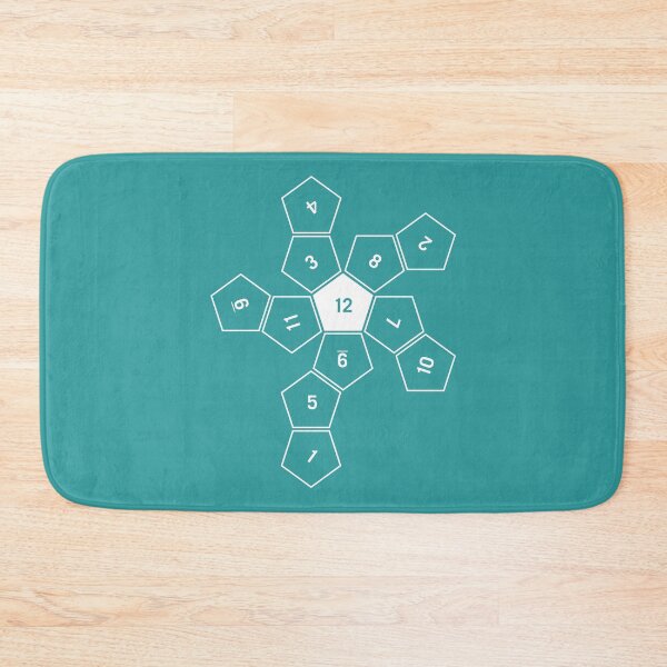 Item preview, Teal Unrolled D12 designed and sold by clarkstpress.