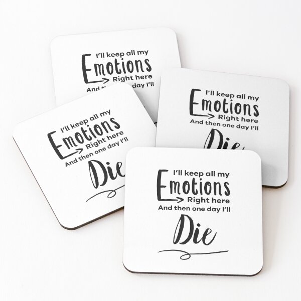 Item preview, Emotions Right Here (Black Logo) designed and sold by usernate.
