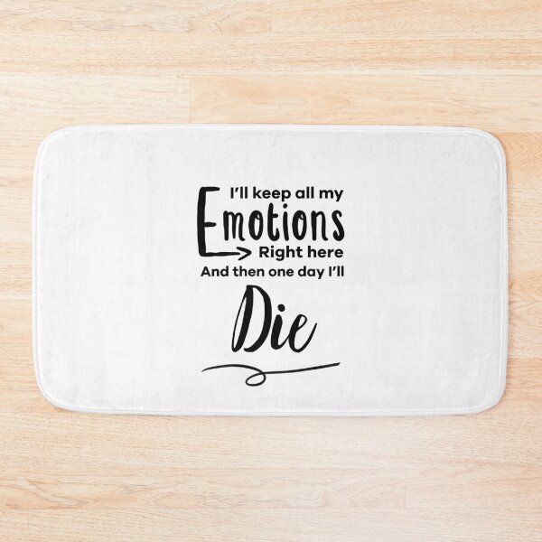 Item preview, Emotions Right Here (Black Logo) designed and sold by usernate.