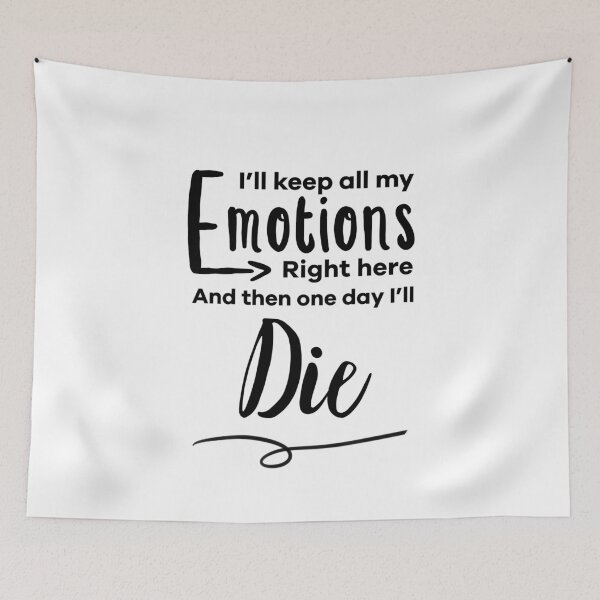 Item preview, Emotions Right Here (Black Logo) designed and sold by usernate.