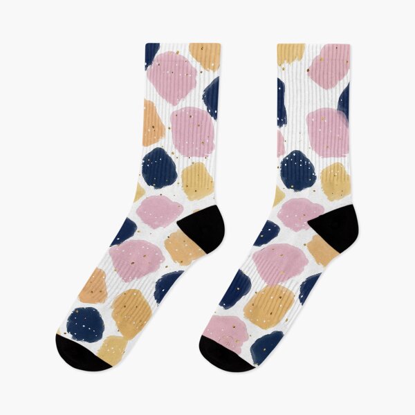 Item preview, Modern Pink Blue Yellow Abstract Paint Strokes Pattern designed and sold by InovArtS.