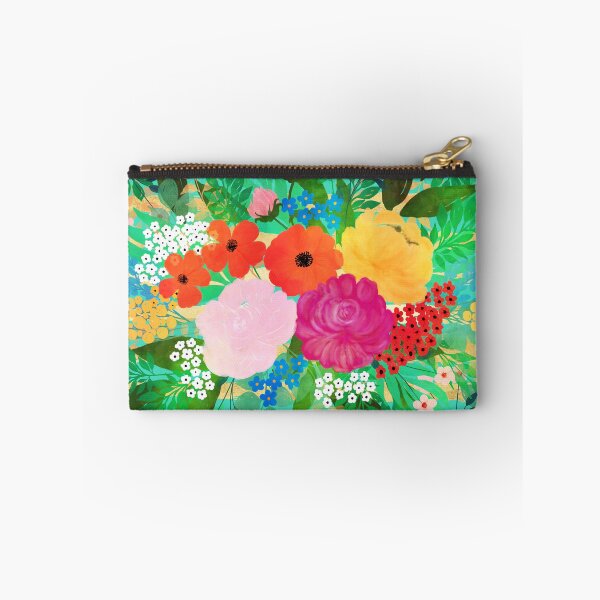 Item preview,  Red Yellow Floral Watercolor Biscay Green Design designed and sold by InovArtS.