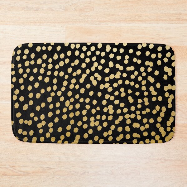 Item preview, Gold and Black Dot Spot Pattern designed and sold by evannave.
