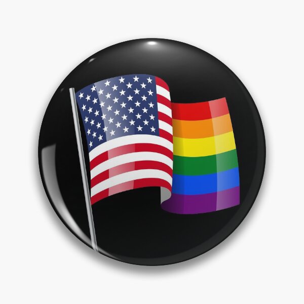 Item preview, AMERICAN PRIDE LGBT MIXED RAINBOW FLAG designed and sold by designdistiller.