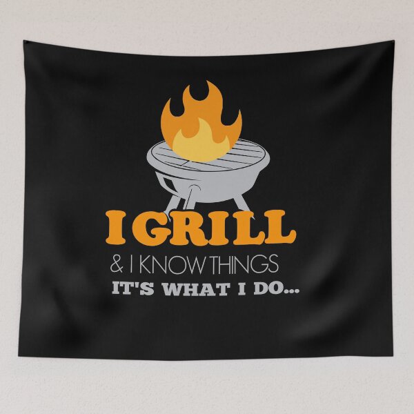 Item preview, I Grill and I Know Things BBQ designed and sold by AndApArt.
