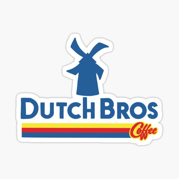 dutch bros sticker Advertising Coffee & Tea