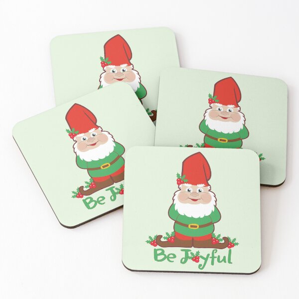 Item preview, Cute Christmas Gnome Be Joyful designed and sold by ironydesigns.