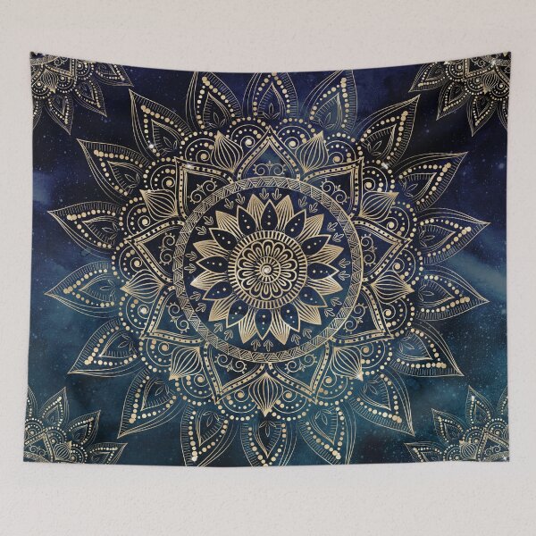Item preview, Elegant Gold Mandala Blue Galaxy designed and sold by InovArtS.