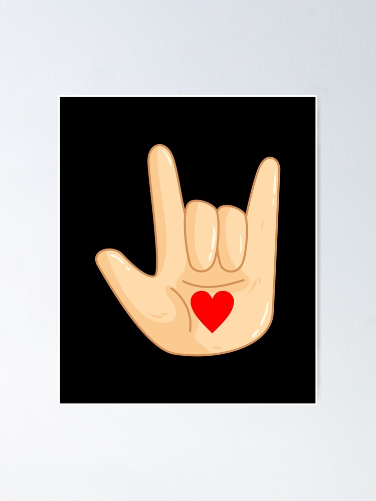 I Love You American Sign Language Hand Gesture Gift