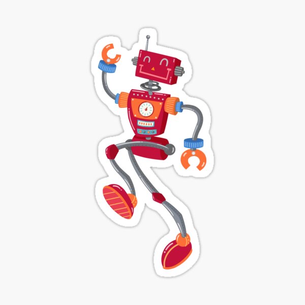 Zoom Robot Sticker