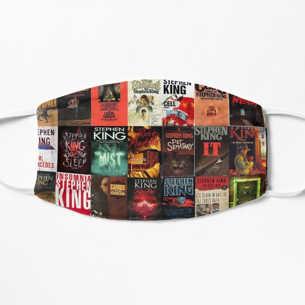 Stephen King Book Cover Collage Flat Mask