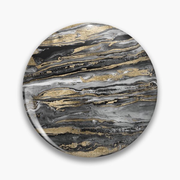 Item preview, Stylish Grey Gold Abstract Marble designed and sold by InovArtS.