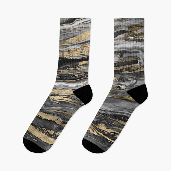 Item preview, Stylish Grey Gold Abstract Marble designed and sold by InovArtS.