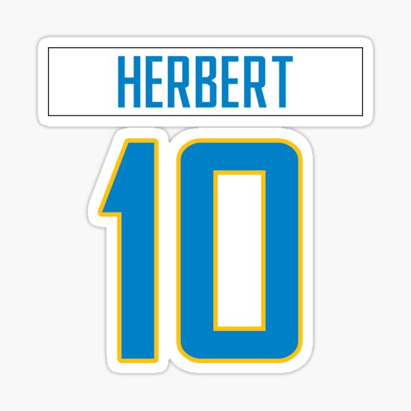 Los Angeles Chargers: Justin Herbert - NFL Removable Adhesive Wall Decal Life-Size Athlete +11 Wall Decals 41W x 78H