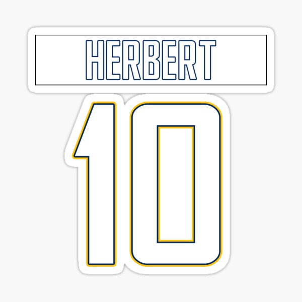 Justin Herbert San Diego Chargers Sports Campaign Sticker for Sale by  mowords