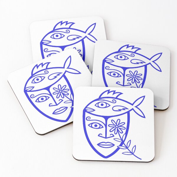Item preview, Original Fishy Thoughts Artwork Design (lapis lazuli blue) designed and sold by wariana.