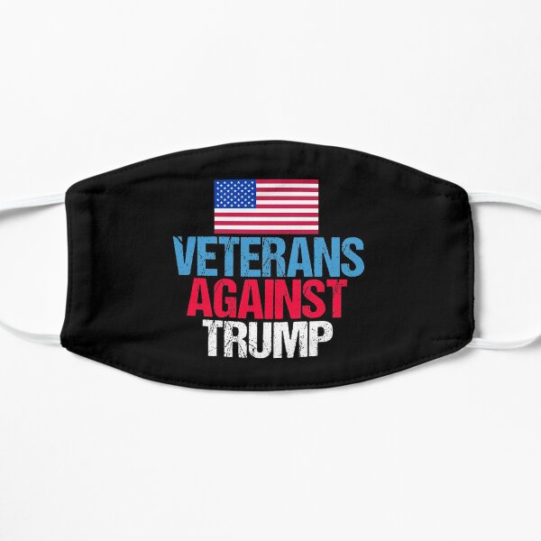Veterans Against Donald Trump Flat Mask