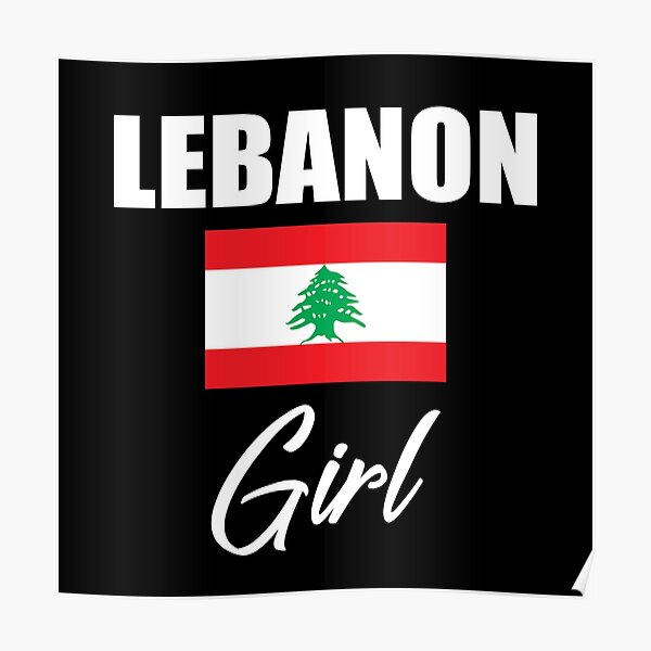 Lebanese Flag Heart I Love Lebanon Poster By Nomadmerch Redbubble