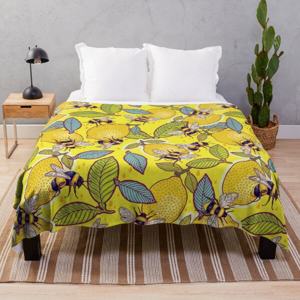 Item preview, Yellow lemon and bee garden. designed and sold by smalldrawing.