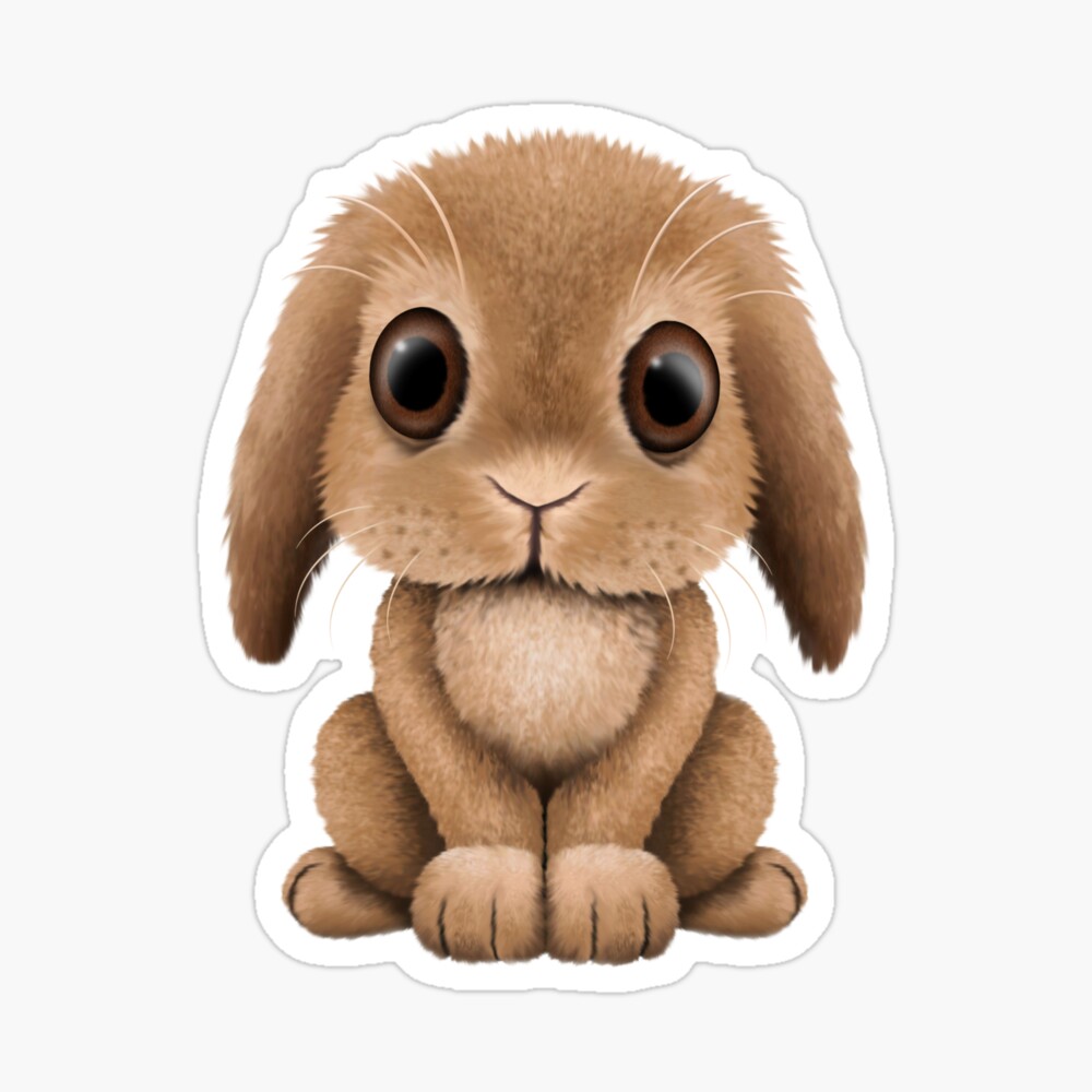 Cute Brown Baby Bunny Rabbit 