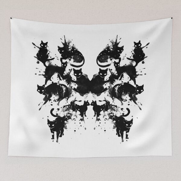 Item preview, Rorschach Test Cat’s On My Mind designed and sold by Tobe Fonseca®.