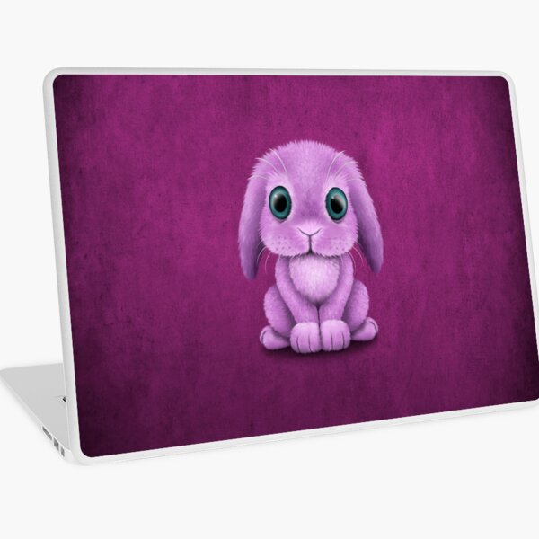 Skin Adhesive D Ordinateur Lapin Mignon Bebe Lapin Bleu Par Jeffbartels Redbubble