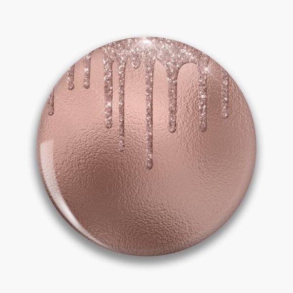 Item preview, Rose Gold Foil Glitter Drips  designed and sold by ColorFlowArt.