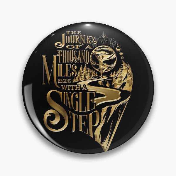 Item preview, The Journey Of A Thousand Miles  designed and sold by Good Vibe Quotes.