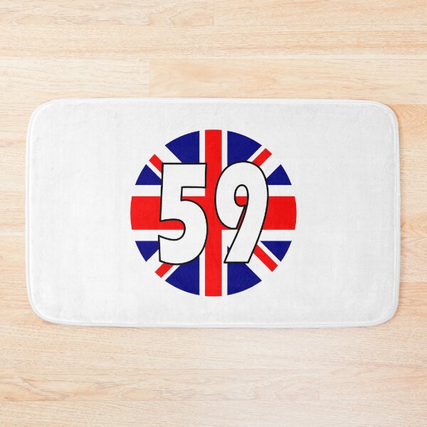 Item preview, UK flag with number 59 - fifty nine designed and sold by AllShirts21.