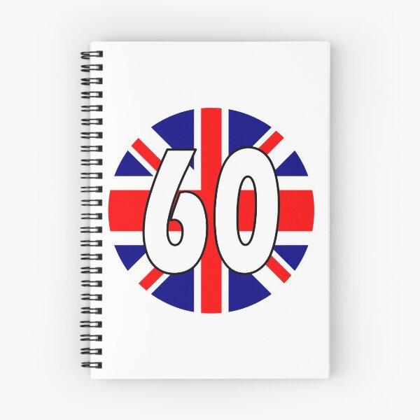 Item preview, UK flag with number 60 - sixty designed and sold by AllShirts21.