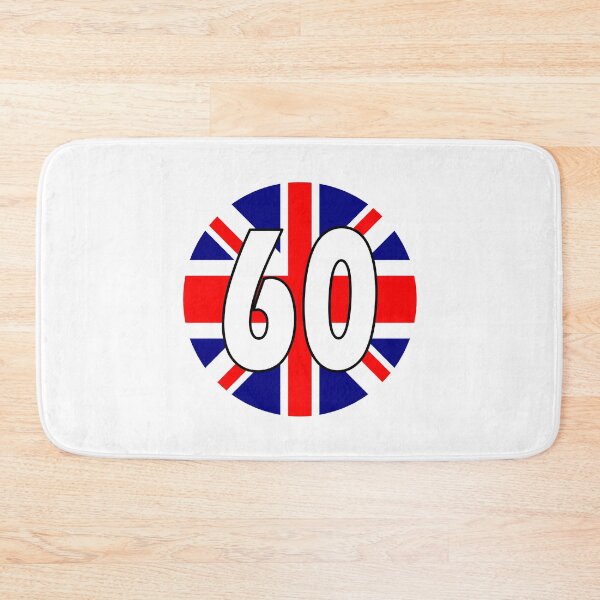 Item preview, UK flag with number 60 - sixty designed and sold by AllShirts21.